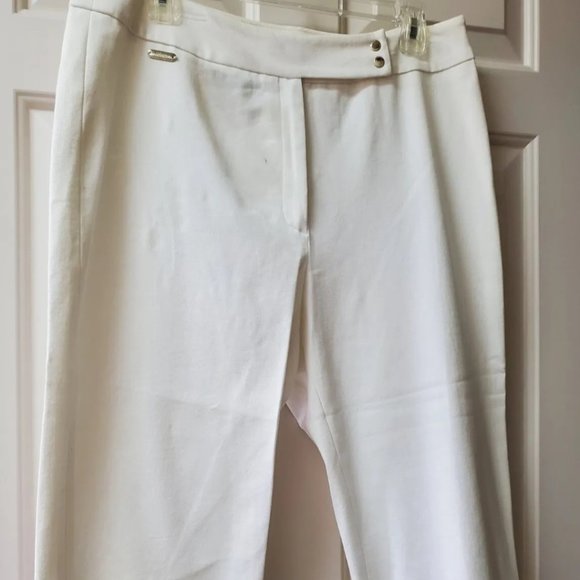 RALPH LAUREN PROVENCE WHITE STRETCH PANTS - Picture 5 of 9